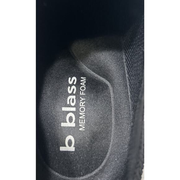 Bill Blass Men’s Shoes Size 9.5 Black White Sneakers Knit Casual Lace Up Foam - Picture 8 of 9